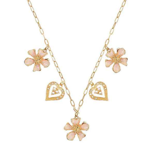 Pretty in Pink Charm Necklace